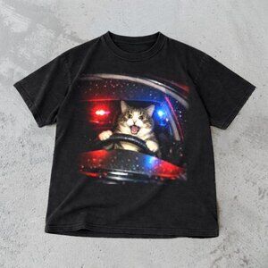 Funny Cat T-Shirt - Vintage Cat Memes Graphic Tee